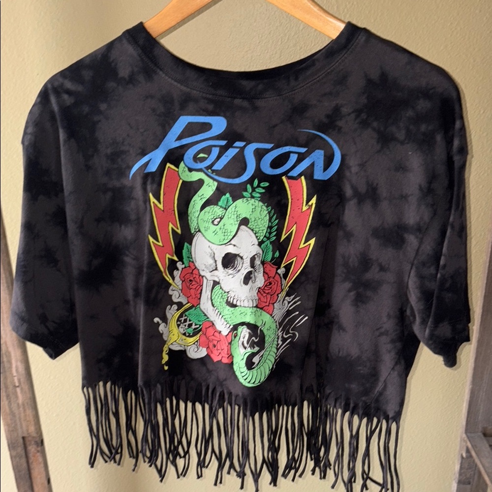 Black Fringe Kids Top